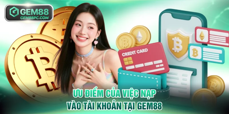 Hướng Dẫn Nạp Tiền GEM88 Chi Tiết Với 5 Phương Thức Mới 1 Ưu điểm của việc nạp vào tài khoản tại GEM88